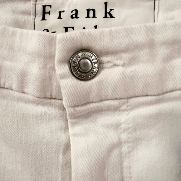 Frank & Eileen Sligo Skinny Jeans White Raw Hem Size 32 - Picture 7 of 16
